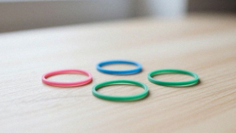 Co symbolizują kolory gumki recepturki?