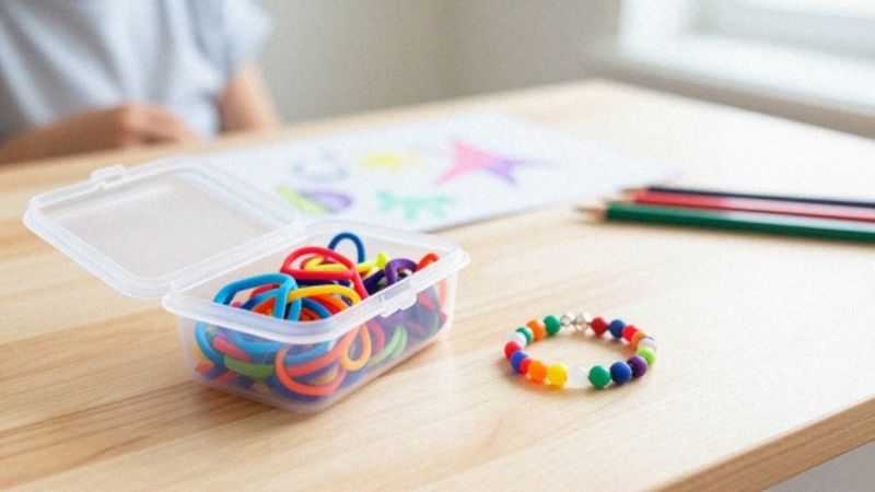 Dlaczego dzieci chętnie noszą gumki jako biżuterię?