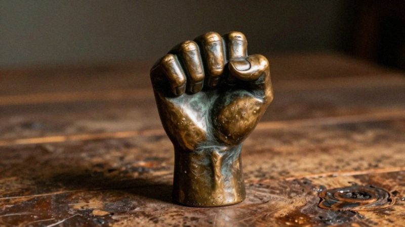 Jak zaciśnięta pięść funkcjonuje jako symbol polityczny?